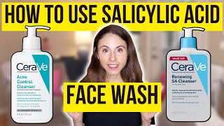 HOW TO USE SALICYLIC ACID FACE WASH 🚿 Dermatologist DrDrayzday [upl. by Aribold833]