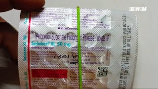 Seloken XL 50mg tablet Uses in Hindi  हाई ब्लड प्रेशर  Side Effects  Dose se seloken xl 50 [upl. by Avrom]