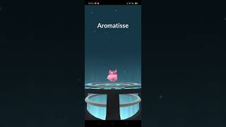 Perubahan Spritzee jadi Aromatisse pokemon pokemongo pokémon pokemonunite pokémongo [upl. by Retse]