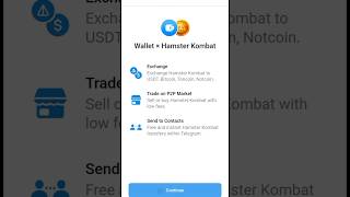 How To Connect Telegram Wallet With Hamster Combat Telegram Wallet Ko Hamster Combat ke Sath [upl. by Giselbert]