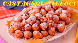 CASTAGNOLE SOFFICI AL CUCCHIAIO Ricetta della Nonna  Frittelle di Carnevale [upl. by Bonner456]