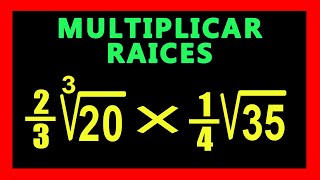 ✅👉 Multiplicacion de Radicales con Fracciones de diferente indice ✅ Como Multiplicar Radicales [upl. by Drarrej]