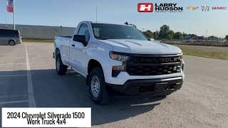 2024 Chevrolet Silverado 1500 Work Truck 4X4 Regular Cab 8 FT Box [upl. by Eerdna]