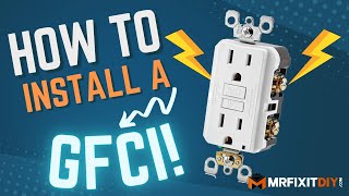 HOW TO INSTALL A GFCI OUTLET [upl. by Warram109]