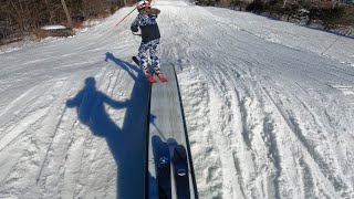 Ski de printemps Stoneham  Mars 2024 en 4K [upl. by Asenej466]