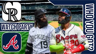 Colorado Rockies vs Atlanta Braves  Live Play by Play amp Reaction Stream 3D Sim  MLB 24 GM 140 [upl. by Kyla99]