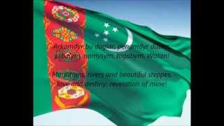 Turkmen National Anthem  quotGaraşsyz Bitarap Türkmenistanyň Döwlet Gimniquot TKEN [upl. by Amsirahc]