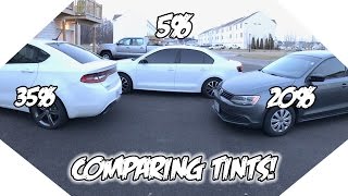 35 vs 20 vs 5 Window Tint What tint is best for you [upl. by Kalindi]