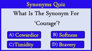 Synonyms Quiz 20 Can You Score 1010 [upl. by Sello]