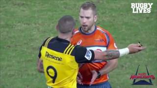 Great interaction between TJ Perenara amp referee Angus Gardner [upl. by Earehc]