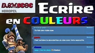 TUTO Utiliser une police en couleur sur Clash royale   codes couleurs en description [upl. by Naples]