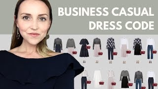 The business casual dress code capsule wardrobe example [upl. by Eiraminot140]