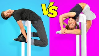 Boys VS Girls Flexibility Challenge Ft Anna McNulty [upl. by Hoisch765]