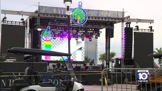 Bayfront Park gets ready for historic NYE celebration [upl. by Slavic]