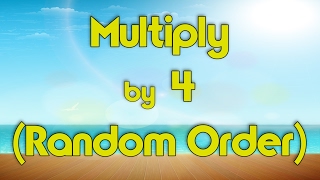 Multiply by 4 Random Order  Learn Multiplication  Multiply By Music  Jack Hartmann [upl. by Helsie]