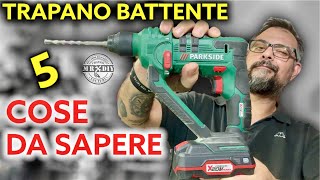 Trapano battente ricaricabile Parkside Lidl PABH 20Li B2 Tassellatore 20V a batteria [upl. by Lilli]