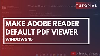 How to Make Adobe Reader Default PDF Viewer in Windows 10 [upl. by Leilah]