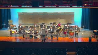 Joliet West Concert Band Percussion Ensemble Panthera Pardus  Chad Heiny 2017 [upl. by Mozelle263]