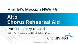 Handels Messiah Part 17  Glory to God  Alto Chorus Rehearsal Aid [upl. by Charissa510]