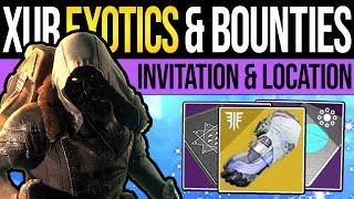 Destiny 2  XUR EXOTICS amp NINE INVITATION Xur Location Bounties amp NEW Exotics  22nd March 2019 [upl. by Zaraf]