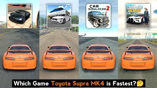 Toyota Supra MK4 Top Speed in Car Simulator 2 Extreme Car Driving 3D Driving Class amp Car Parking [upl. by Franklin]