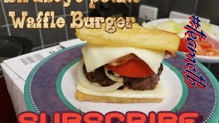 Birdseye Potato Waffle burger warning 18 rated content [upl. by Eanil]