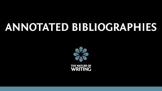 How to Write an Annotated Bibliography [upl. by Chaney]