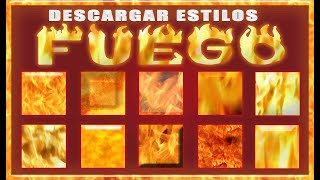 Estilos para photoshop  Fuego [upl. by Erinna]