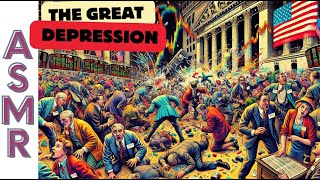 The Great Depression  ASMR History  with Relaxing Fireplace Sound [upl. by Ade]