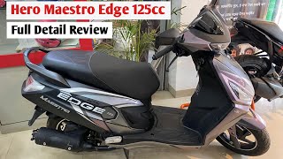 Hero Maestro Edge 125cc Details Review  On Road Price Mileage  Features [upl. by Bender]