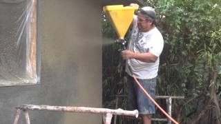 Stucco Sprayer EZ Tex SprayAll [upl. by Alveta]