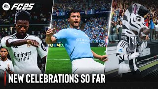 EA Sports FC 25  New Celebrations So Far [upl. by Beverley]