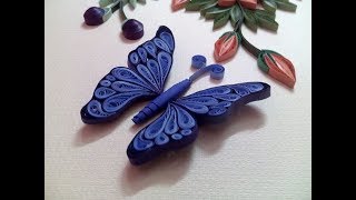 How to make Quilling Butterfly  Quilling Butterfly Tutorial [upl. by Ttenna]