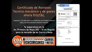 DESCARGA CERTIFICADO DIGITAL DE REVISION TECNOMECANICA MOTOS Y CARROS [upl. by Margherita]