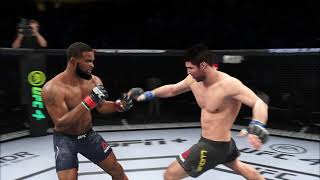 Tyron Woodley vs Vicente Luque UFC 260 Full Welterweight Match Highlights 3272021 UFC 4 [upl. by Rori]