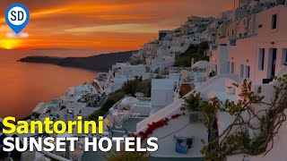 Santorini Hotels With Sunset Views  SantoriniDavecom [upl. by Eneloc]