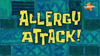 SpongeBob SquarePants  Allergy Attack Title Card Castilian Spanish [upl. by Kobylak]