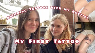 Getting My First Tattoo  Matching Tattoos [upl. by Peednus164]