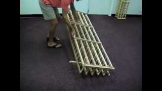 Wine Rack Assembly Video for Short Depth Individual Bottle Wine Racks [upl. by Daffie213]