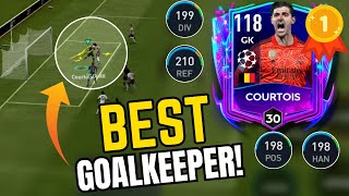 BRICK WALL GOALKEEPER  MAX RATED Thibaut Courtois  UCL BEST 11  FIFA MOBILE 23 [upl. by Olvan]