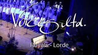 Royals Lorde  Voices ltd Pop und Gospelchor Jahreskonzert 2015 Bandcam [upl. by Darci]