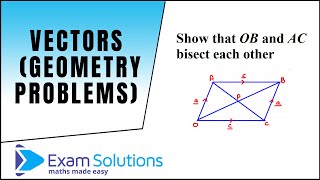 Simple Hack to solving the HARD vector geometry problems  ExamSolutions [upl. by Landau967]