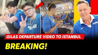 BREAKING GILAS DEPARTURE VIDEO TO ISTANBUL  KAI SOTTO VS ALPEREN SENGUIN MANGYAYARI KAYA VS TURKEY [upl. by Haimes]