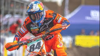 Jeffrey Herlings brutal crash today at mxgp germany [upl. by Bernete]