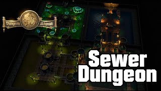 Dungeon Alchemist  Sewer Dungeon  TTRPG Battle Map amp encounters  CMDRAconite [upl. by Daley]