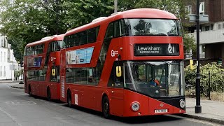 London Bus Route 21  Newington Green to Lewisham  Subtitles [upl. by Aninaig]