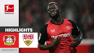 Wild Game Ends In Draw  Bayer 04 Leverkusen  VfB Stuttgart  Highlights  MD9 – Bundesliga 202425 [upl. by Swenson]