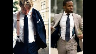 Mens Suspenders amp Braces  Mens Style Tips [upl. by Dublin]