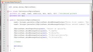 Calculator JOptionPane Java Swing [upl. by Nujra]
