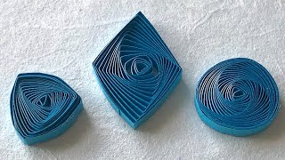 Quilling Vortex Coils  How to Make Basic Shapes for Beginners Tutorial [upl. by Adnarym410]